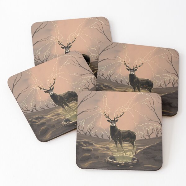 Item preview, Miracle Stag Painting designed and sold by AK-Hevonen.