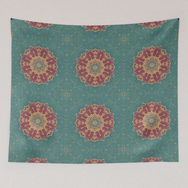 Item preview, Far east asia inspired digital art pattern designed and sold by metebf.