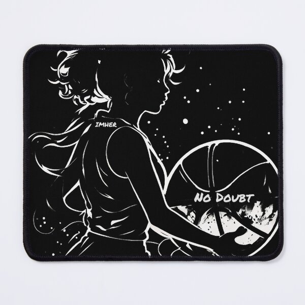 Item preview, IMHER No Doubt Basketball Art - Black and White Silhouette Edition designed and sold by KriticalDesigns.