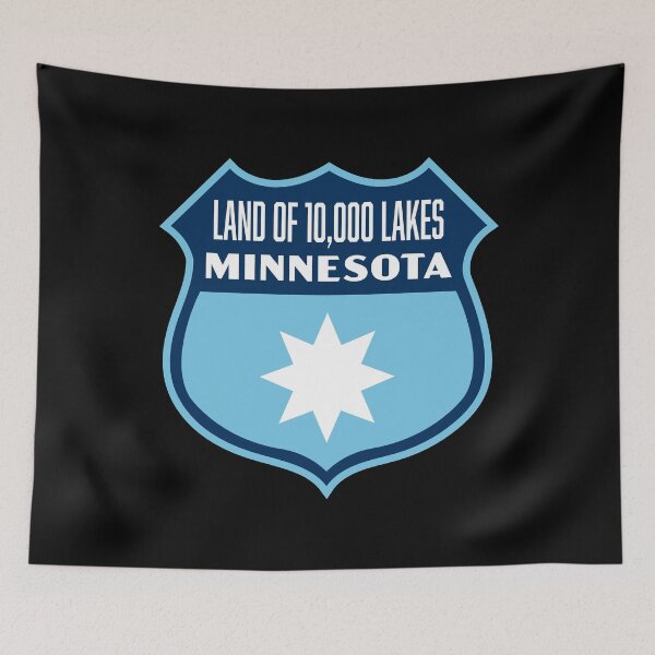 Item preview, Vintage Minnesota Land of 10,000 Lakes Shield designed and sold by deadmansupplyco.