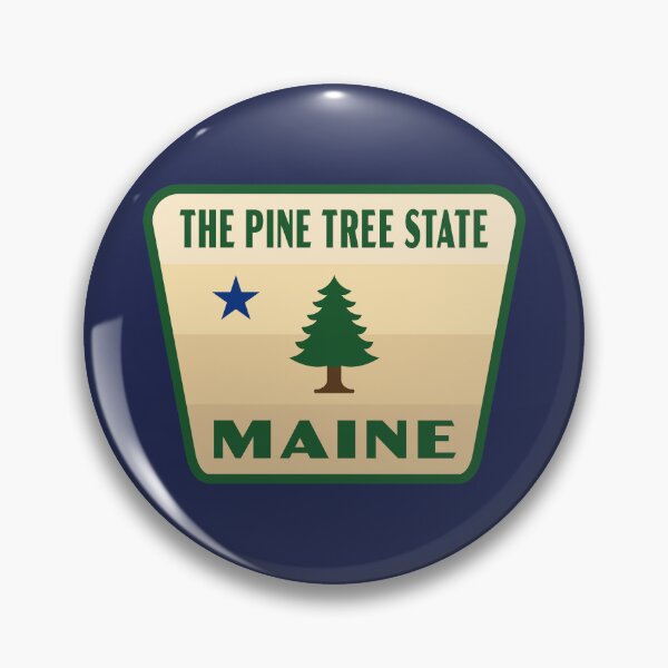 Item preview, Maine The Pine Tree State Badge designed and sold by deadmansupplyco.