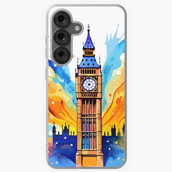 Item preview, Big Ben Watercolor Splash Design designed and sold by hobikeyfimartdijital.