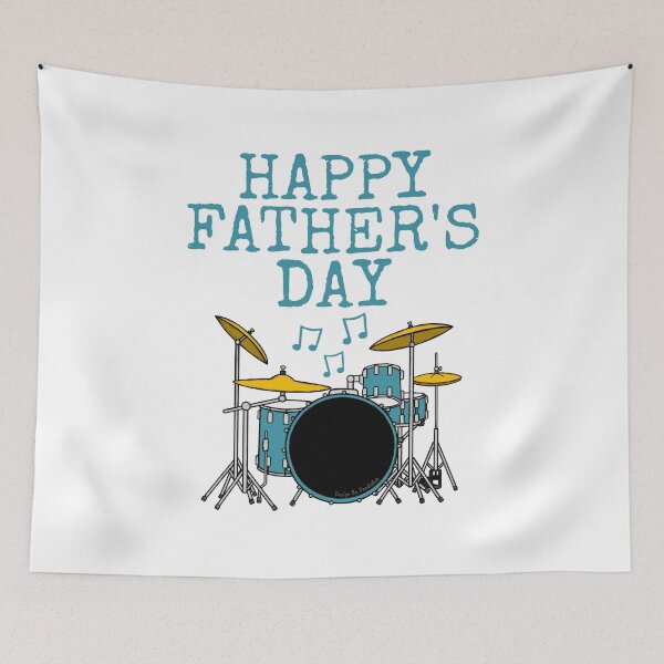 Item preview, Father's Day Drums, Drum Kit Drummer Musician designed and sold by doodlerob.