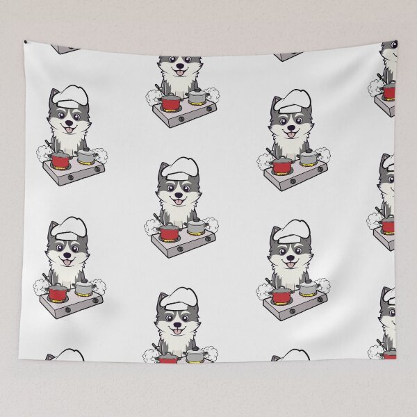 Item preview, Funny husky Dog is a chef  designed and sold by Pet Station.