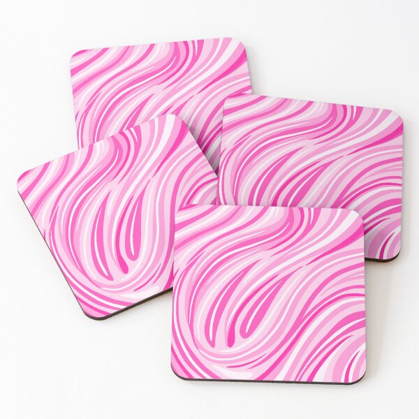 Item preview, Pink color curved stripes background  designed and sold by SpinklyCreations.