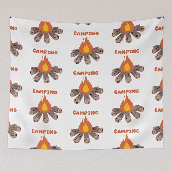 Item preview, Camping, campfire designed and sold by Hana Moon.
