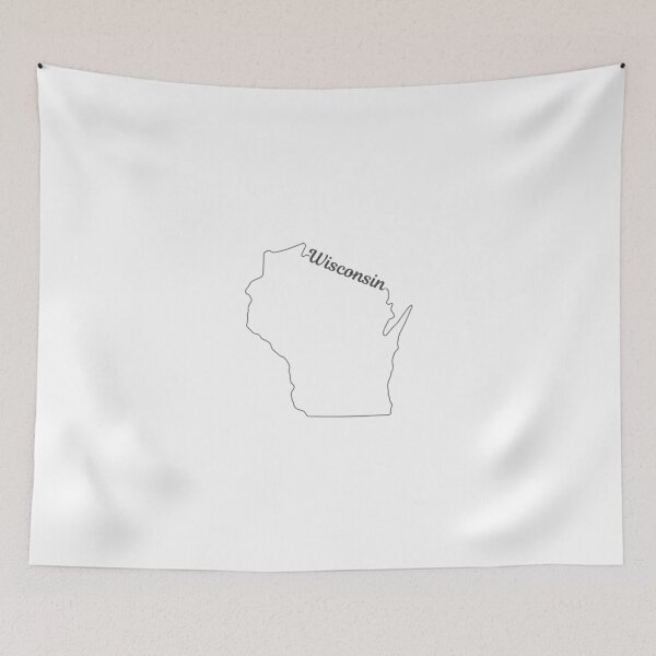 Item preview, Wisconsin State Outline designed and sold by US States Merch.