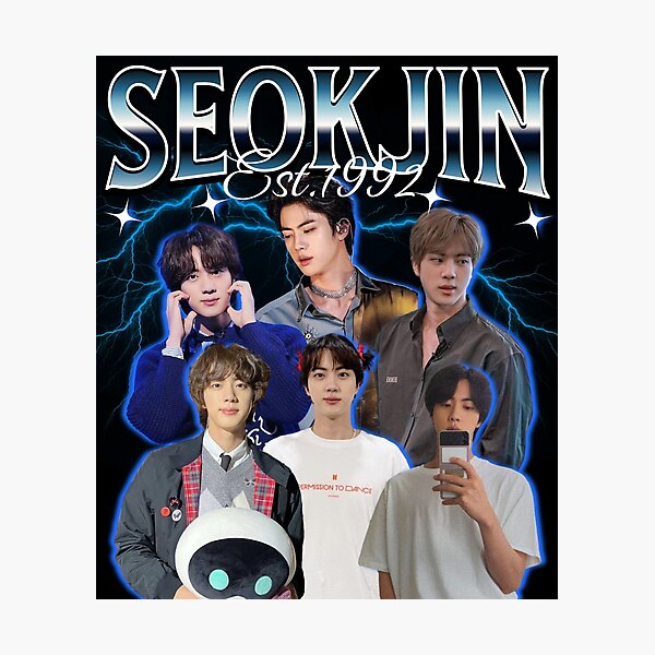 Artikelvorschau, Seokjin, 90er entworfen und verkauft von Seoulful Doodles.