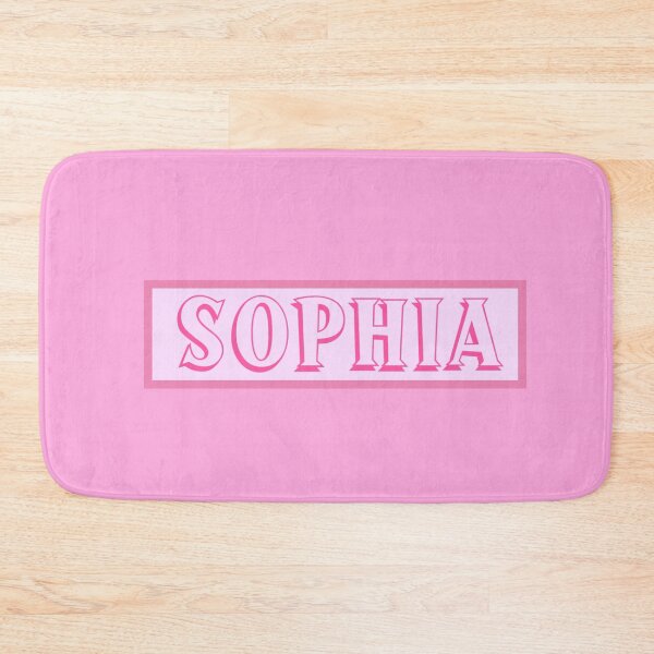 Item preview, Sophia Girl Name Pink designed and sold by Monika Howarth.