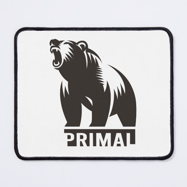 Item preview, Primal Bear Illustration designed and sold by RetroArtCulture.