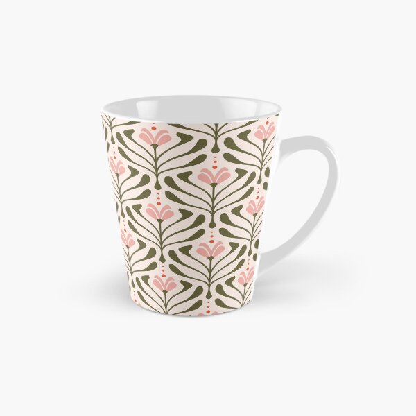 Artikelvorschau, KF 0245 D - Vintage Retro 70er Blumenmuster in Grün Pink entworfen und verkauft von KhakiFinch.