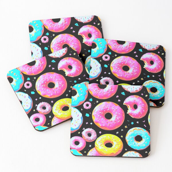 Item preview, Yummy Donut Print - Dark Background designed and sold by TGAL2.