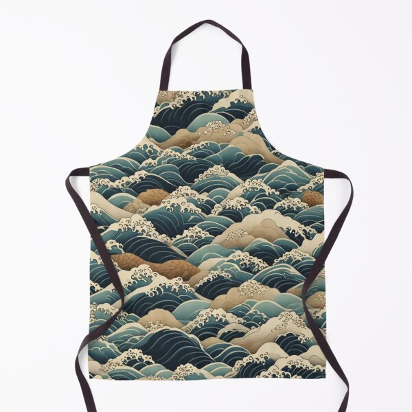 Item preview, "Ocean Waves" Japanese Art Pattern designed and sold by Generic RedHead Designs.