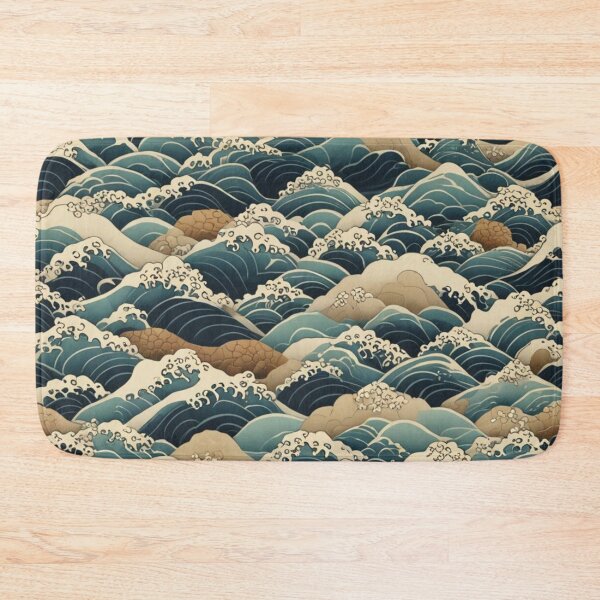 Item preview, "Ocean Waves" Japanese Art Pattern designed and sold by Generic RedHead Designs.
