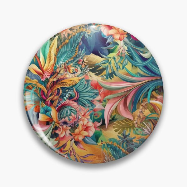 Item preview, Hawaii inspired intricate floral pattern  designed and sold by metebf.