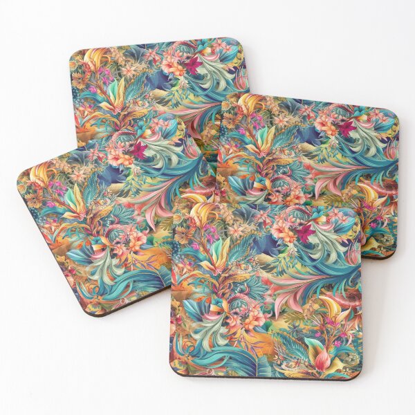 Item preview, Hawaii inspired intricate floral pattern  designed and sold by metebf.