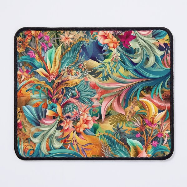 Item preview, Hawaii inspired intricate floral pattern designed and sold by metebf.