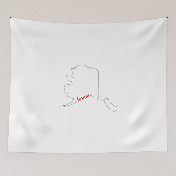 Item preview, Alaska State Outline Home designed and sold by US States Merch.
