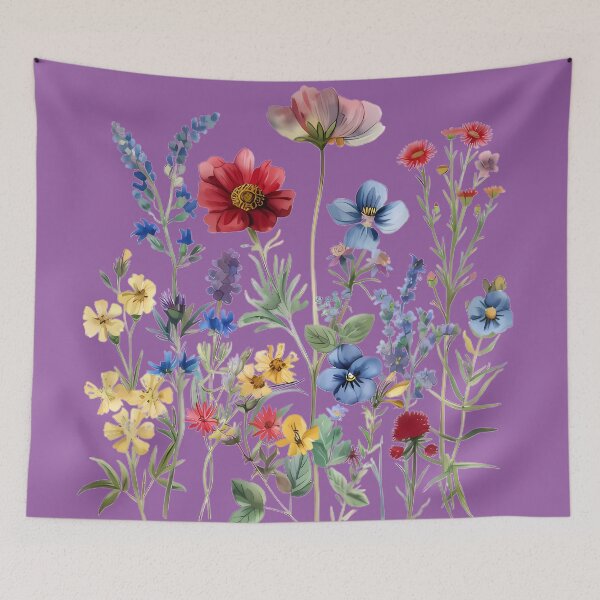 Item preview, “Prairie Floral Burst” designed and sold by Art-Vortex-fr.