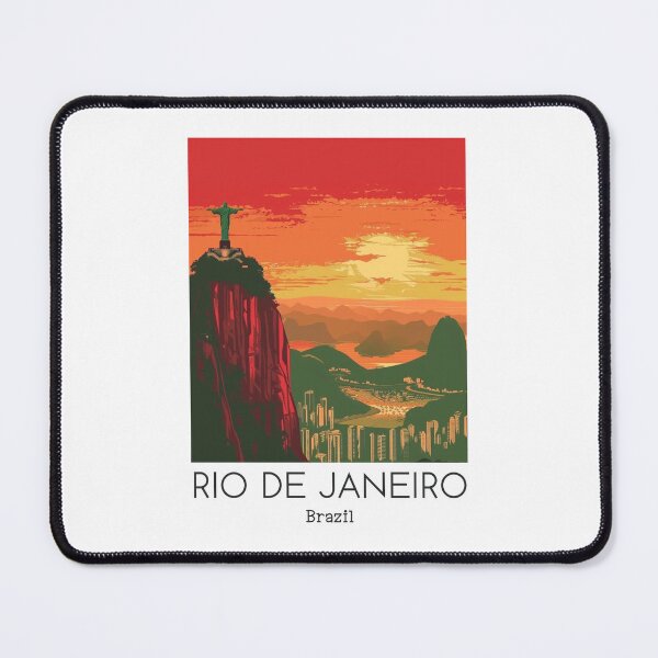 Item preview, A Vintage Travel Illustration of Rio de Janeiro - Brazil designed and sold by GoodOldVintage.