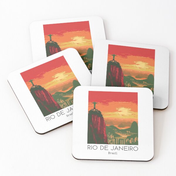 Item preview, A Vintage Travel Illustration of Rio de Janeiro - Brazil designed and sold by GoodOldVintage.
