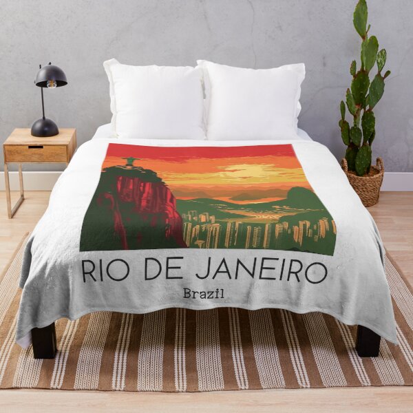 Item preview, A Vintage Travel Illustration of Rio de Janeiro - Brazil designed and sold by GoodOldVintage.