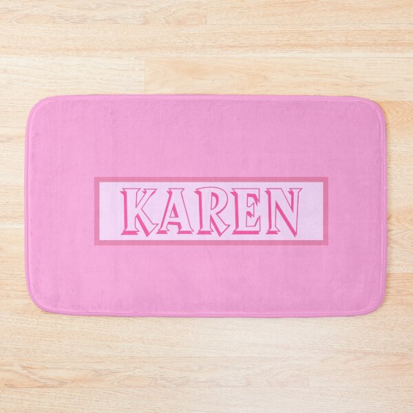 Item preview, Karen Girl Name Pink designed and sold by Monika Howarth.
