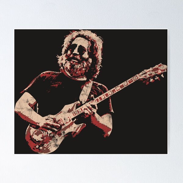 Grateful Dead Bertha Skeleton with order Roses Framed Wall Art Decor Hippie Deadhead Jerry Garcia New Age