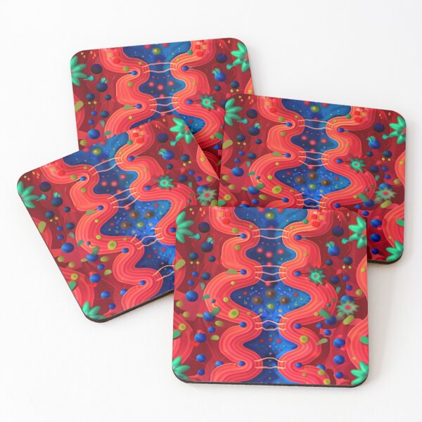 Item preview, Vivid Neural Pathways: Abstract Brain Art designed and sold by BasajaunStudio.