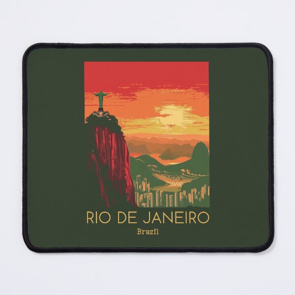 Item preview, A Vintage Travel Illustration of Rio de Janeiro - Brazil designed and sold by GoodOldVintage.