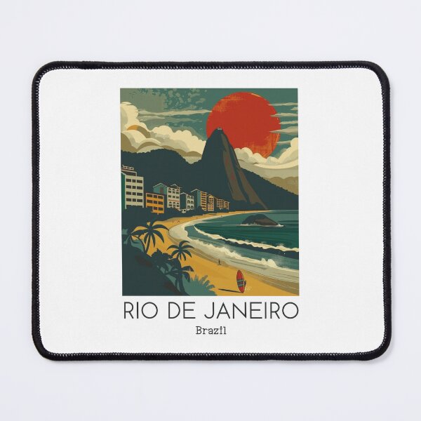 Item preview, A Vintage Travel Illustration of Rio de Janeiro - Brazil designed and sold by GoodOldVintage.