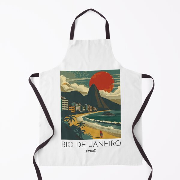 Item preview, A Vintage Travel Illustration of Rio de Janeiro - Brazil designed and sold by GoodOldVintage.