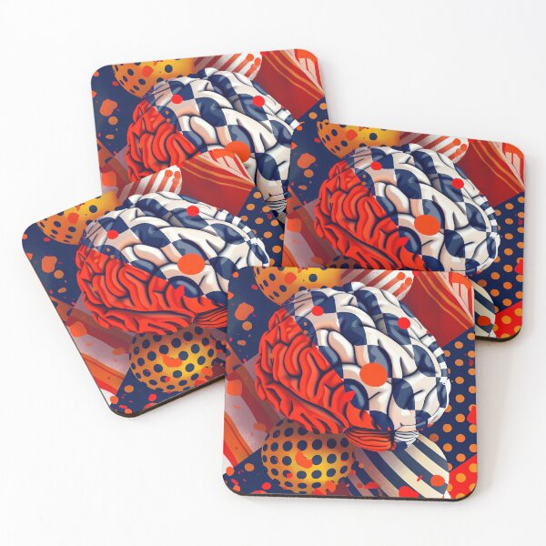 Item preview, Neural Dynamics: Bold Brain Patterns designed and sold by BasajaunStudio.