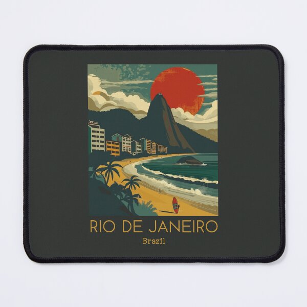 Item preview, A Vintage Travel Illustration of Rio de Janeiro - Brazil designed and sold by GoodOldVintage.