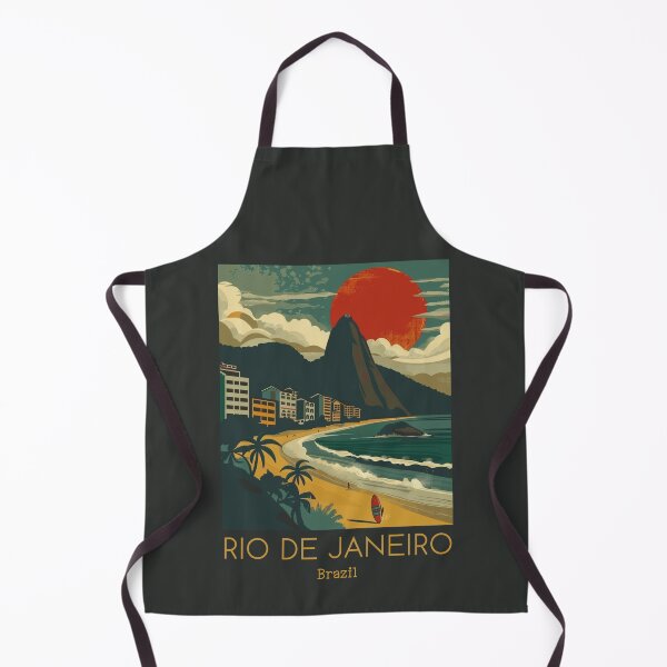 Item preview, A Vintage Travel Illustration of Rio de Janeiro - Brazil designed and sold by GoodOldVintage.
