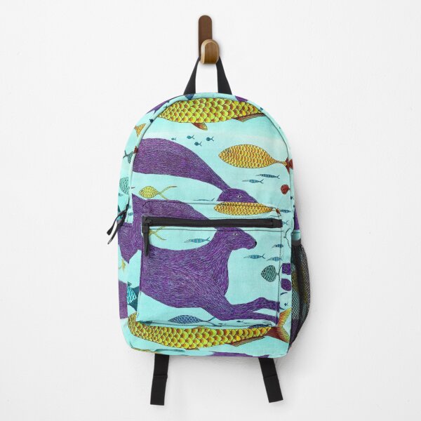 Item preview, Purple Rabbit Swimming with Fishes designed and sold by KakiDimock.