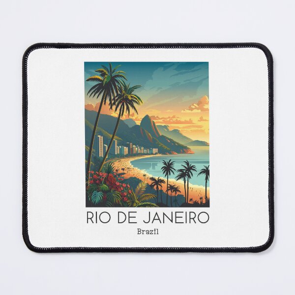 Item preview, A Vintage Travel Illustration of Rio de Janeiro - Brazil designed and sold by GoodOldVintage.
