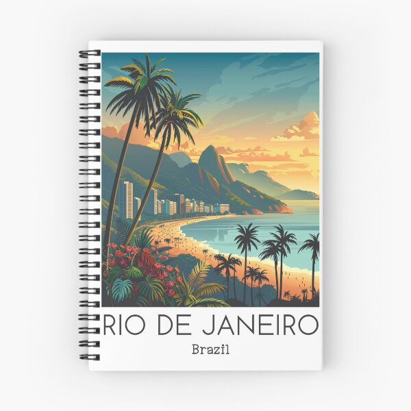 Item preview, A Vintage Travel Illustration of Rio de Janeiro - Brazil designed and sold by GoodOldVintage.