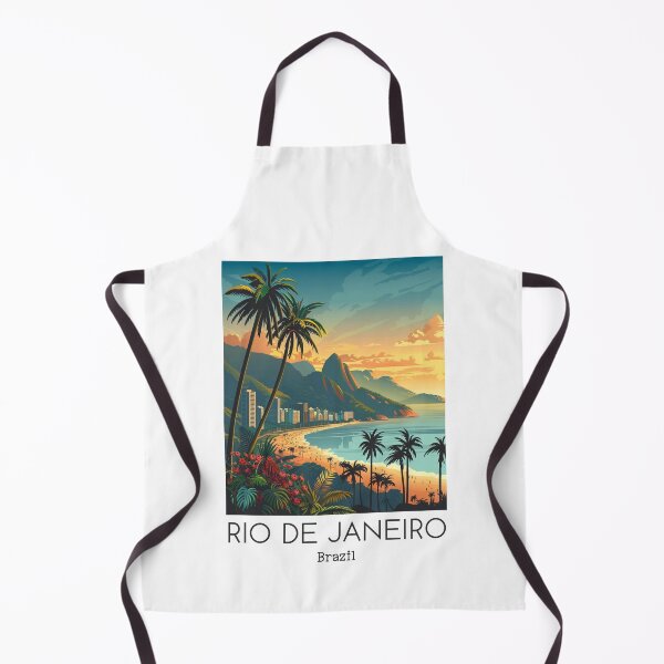 Item preview, A Vintage Travel Illustration of Rio de Janeiro - Brazil designed and sold by GoodOldVintage.