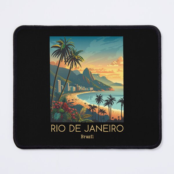 Item preview, A Vintage Travel Illustration of Rio de Janeiro - Brazil designed and sold by GoodOldVintage.