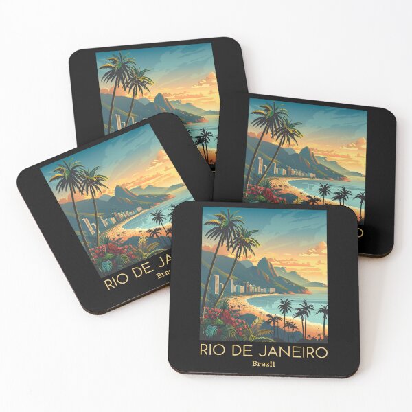 Item preview, A Vintage Travel Illustration of Rio de Janeiro - Brazil designed and sold by GoodOldVintage.