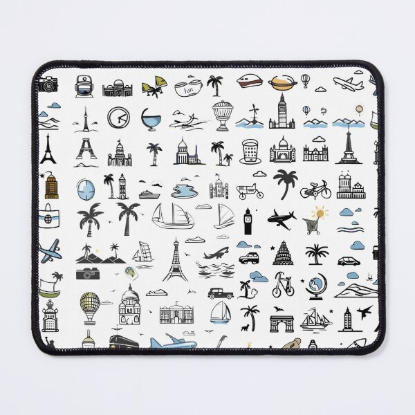 Item preview, Copia de Travel and Monuments Pattern designed and sold by SweetMagicDream.