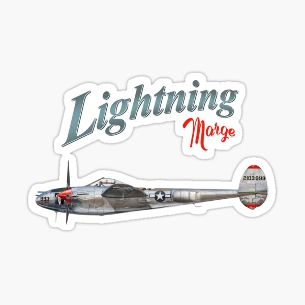 Vista previa del artículo con la obra «P38 Rayo Marge», diseñado y vendido por Spy inthesky.