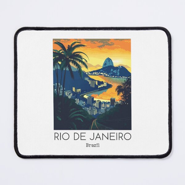 Item preview, A Vintage Travel Illustration of Rio de Janeiro - Brazil designed and sold by GoodOldVintage.