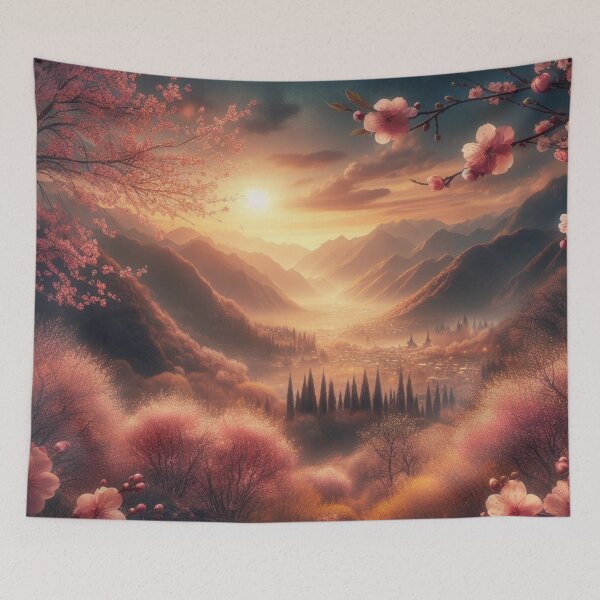 Item preview, Oriental  Sunset Landscape designed and sold by DeeCeeFashion.