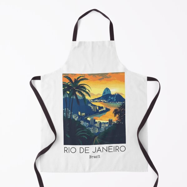 Item preview, A Vintage Travel Illustration of Rio de Janeiro - Brazil designed and sold by GoodOldVintage.