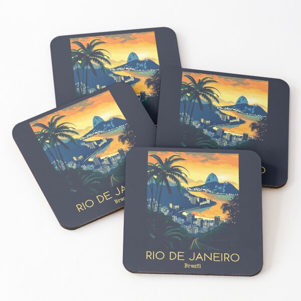 Item preview, A Vintage Travel Illustration of Rio de Janeiro - Brazil designed and sold by GoodOldVintage.
