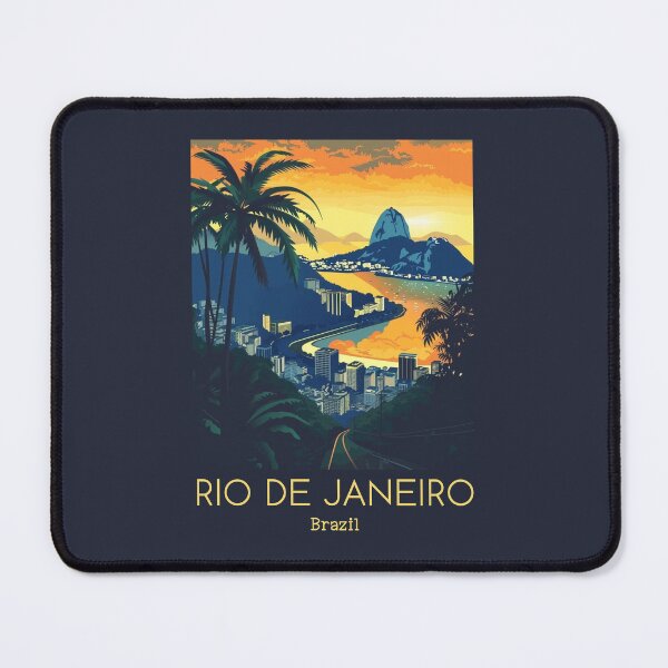Item preview, A Vintage Travel Illustration of Rio de Janeiro - Brazil designed and sold by GoodOldVintage.