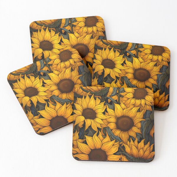 Item preview, Sunflowers Wallpaper designed and sold by whitecat23.