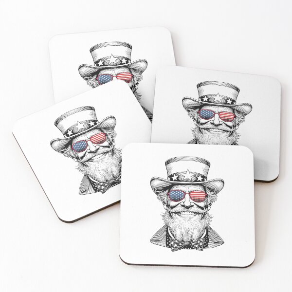Item preview, Uncle Sam American Portrait Happy 4th Of July USA Flag designed and sold by GrandeDuc.